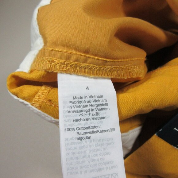 JCREW womens solid canary chino shorts 4 h5616 NWT - Picture 7 of 8